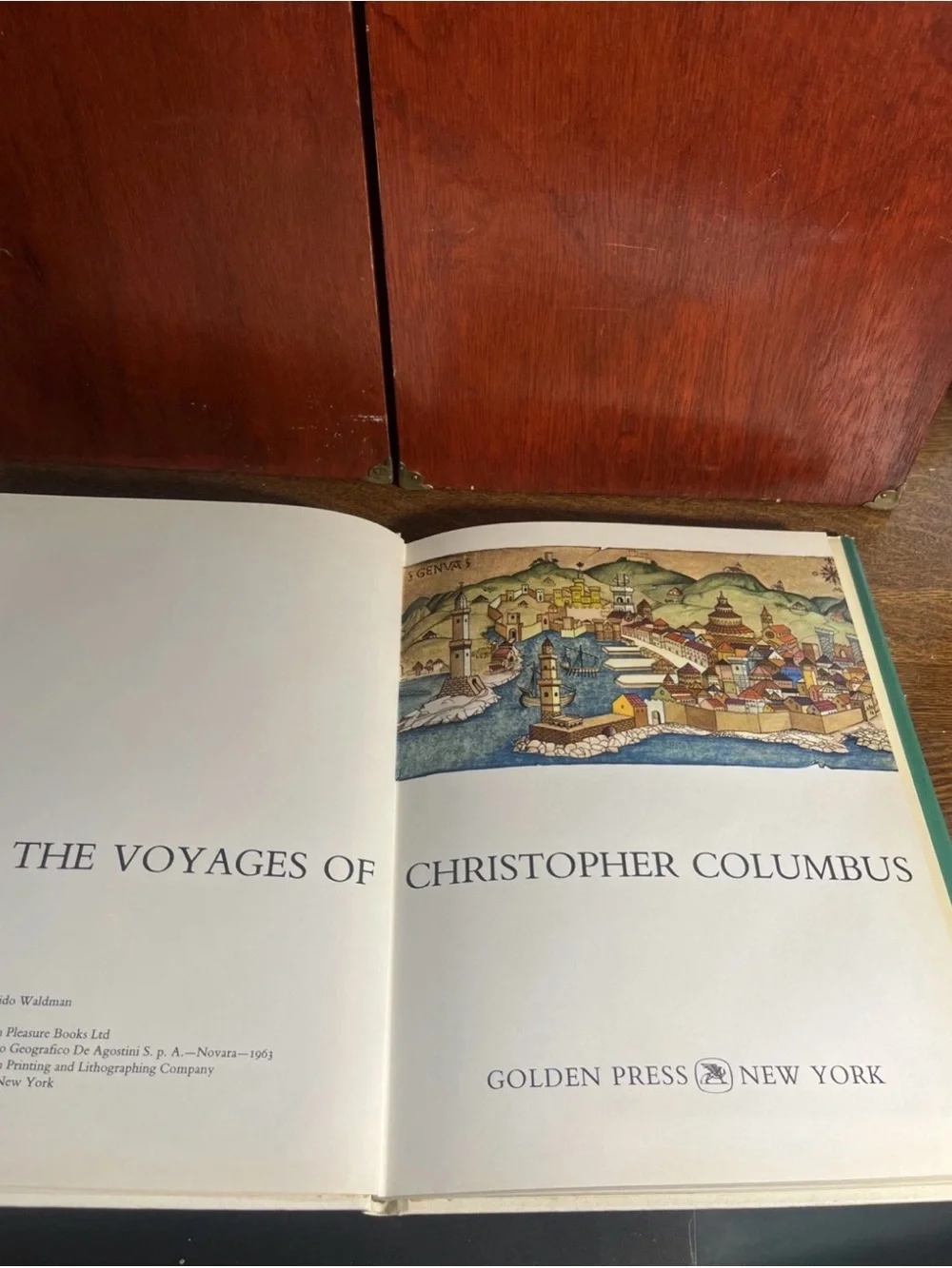 The Voyages of Christopher Columbus - Green Cover Coffee Table Book
